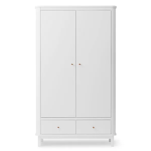 Oliver Furniture Wood Klædeskab 2 Døre Hvid